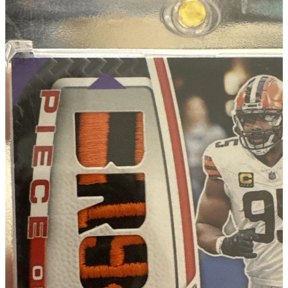2024 PaniniCertified -Piece of the Game Relics purple MylesGarrett #POG-MGT /10